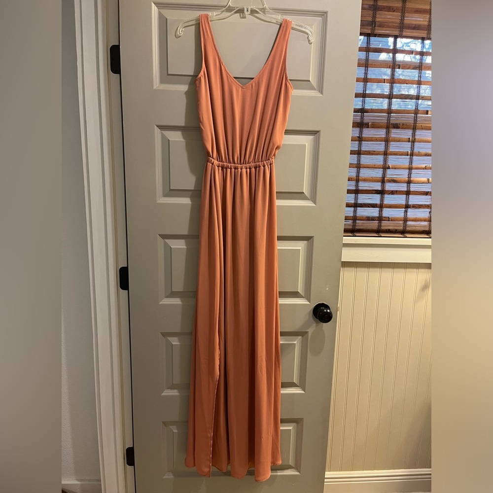 Show Me Your Mumu Kendall Maxi Dress Long - Rustic Mauve Crisp XS - Picture 8 of 8